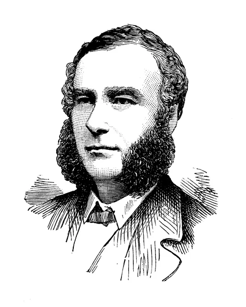 Engraved portrait in The Graphic, 1887