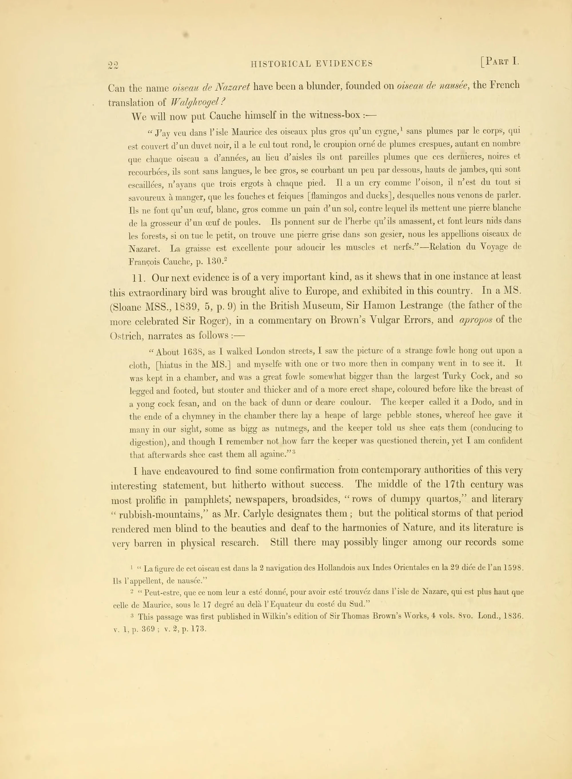 Strickland & Melville, 1848, p. 22. Smithsonian Libraries.