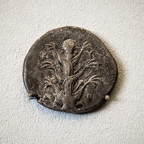 Cyrene tetradrachm; open Wikimedia Commons for the full image record